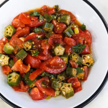 Creole Tomatoes with Okra