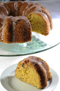 big orange bundt cake