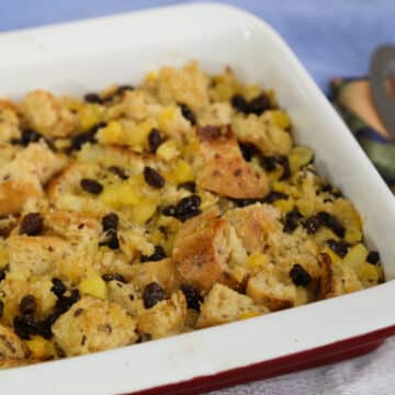 Pineapple Raisin Bread Pudding