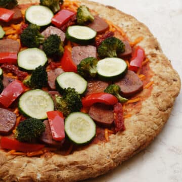 roasted veggie pizza