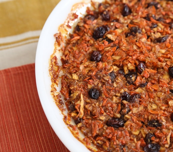 Passover Carrot-Apple Pudding