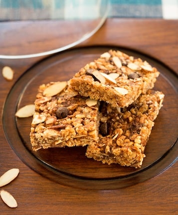 Crispy rice and almond treats
