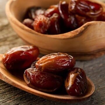 Dates on a spoon