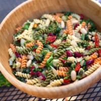 Pasta with two beans and escarole