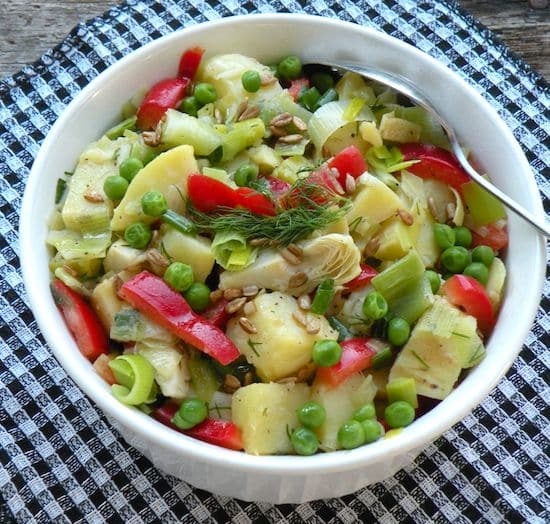 Potato and leek salad recipe