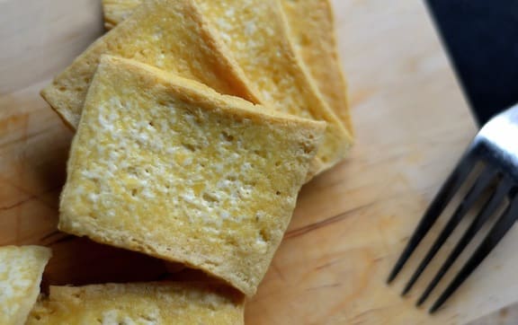 Fried Tofu with Lemongrass