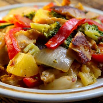 Sweet and Sour Seitan and Vegetables