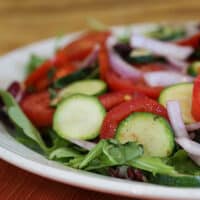 Tomato, Zucchini, and Red Onion Salad