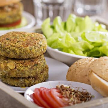 Vegan chickpea burgers recipe