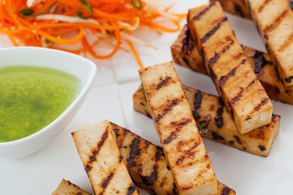 Grilled Tofu on the Barbecue