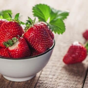 Strawberries in a bowl