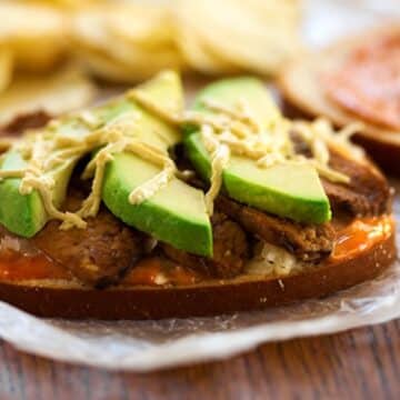 Avocado Tempeh Reuben Sandwich recipe