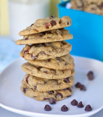 Gluten-free vegan chocolate chip cookies