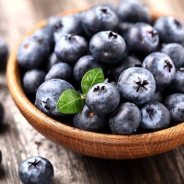 Blueberries in a bowl