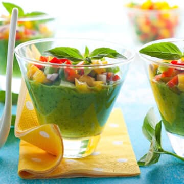 Green Gazpacho with Tomatillos