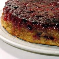 Cranberry upside-down cake