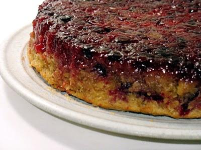 Cranberry upside-down cake
