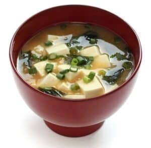 Miso soup in bowl