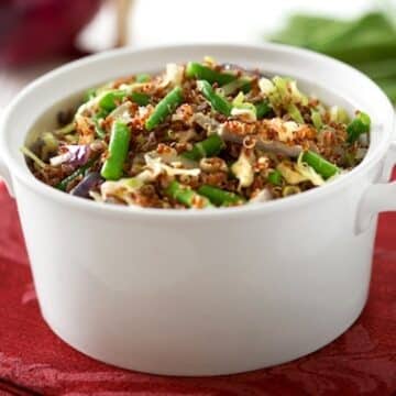 Quinoa with green beans recipe