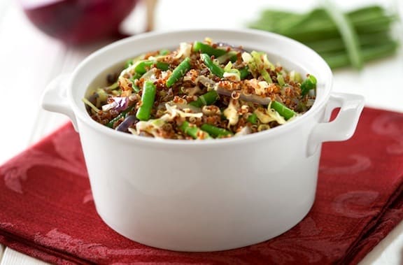 Quinoa with green beans recipe