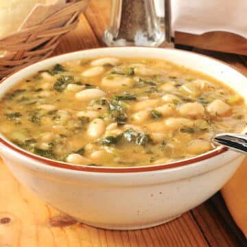Tuscan white bean and greens soup