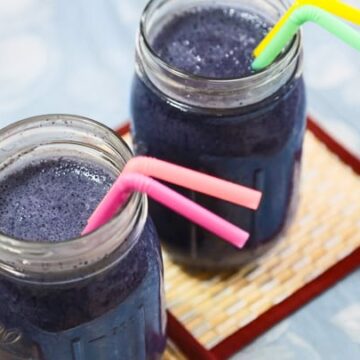 Nutty Banana Blueberry Smoothie