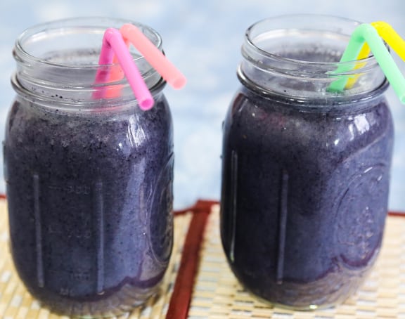 Nutty Banana Blueberry Smoothie