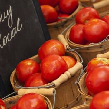 Buy local tomatoes