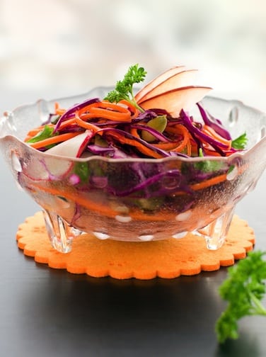 Red cabbage and apple slaw recipe