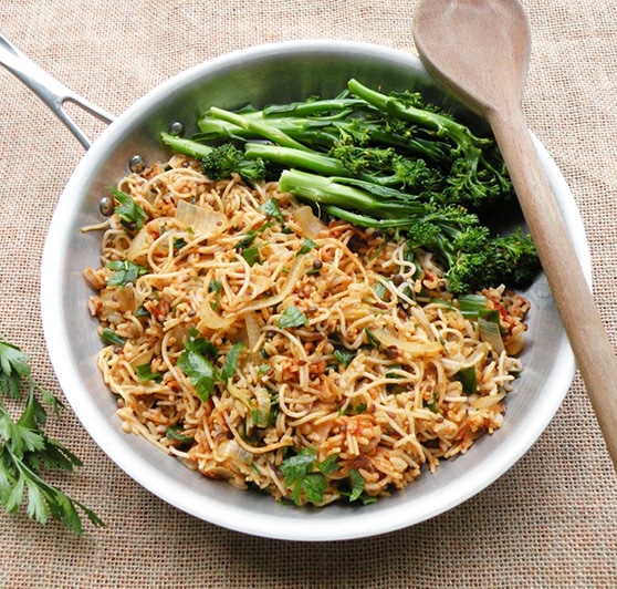 Rice and noodle pilaf recipe