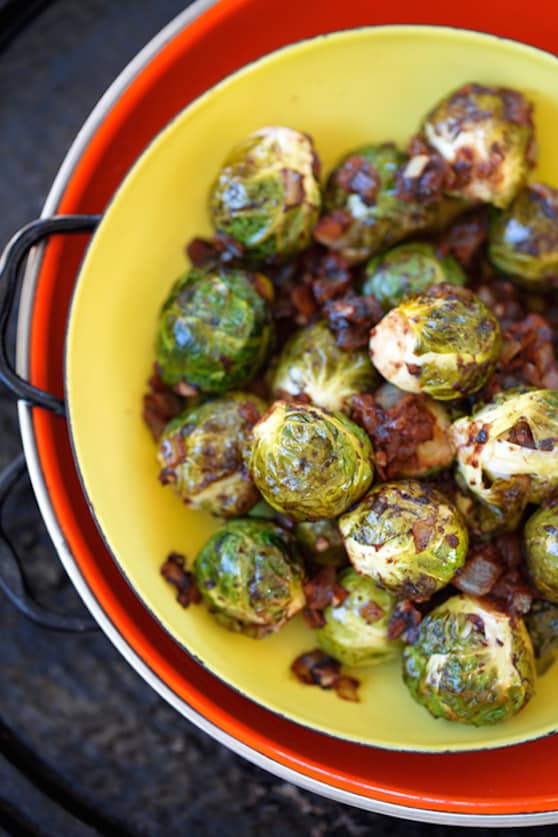 Balsamic glazed Brussels sprouts