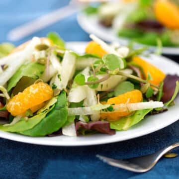 Jicama salad with oranges and watercress