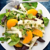 Jicama salad with oranges and watercress