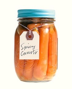 Canned spicy carrots from Put 'em Up
