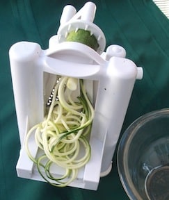 world cuisine spiral slicer raw zucchini noodles