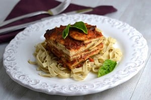 Italian Eggplant Casserole with Cashew-Tofu Ricotta