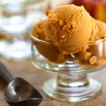 Vegan pumpkin spice ice cream