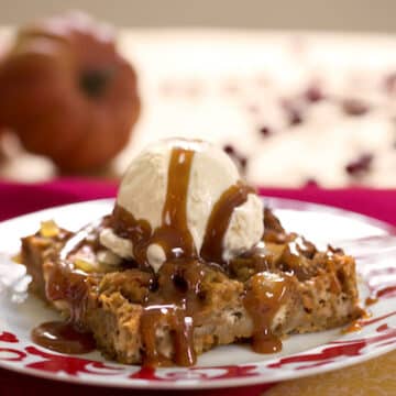 Pumpkin bread pudding