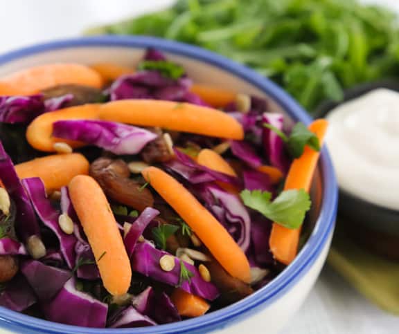 Red Cabbage, Carrot, and Apricot Salad recipe