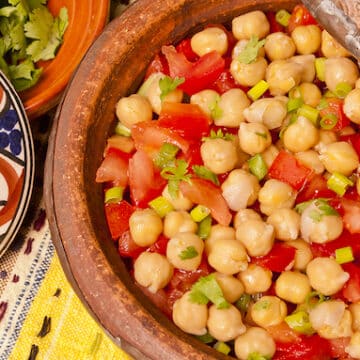 Chickpeas And Tomatoes with ginger