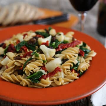 Cauliflower & Spinach Pasta twists