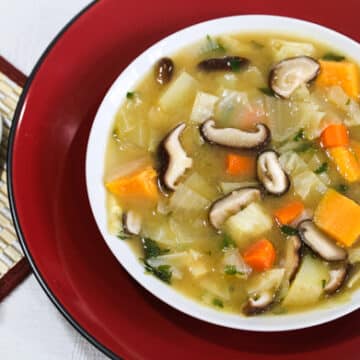 MIso Soup with Winter Vegetables