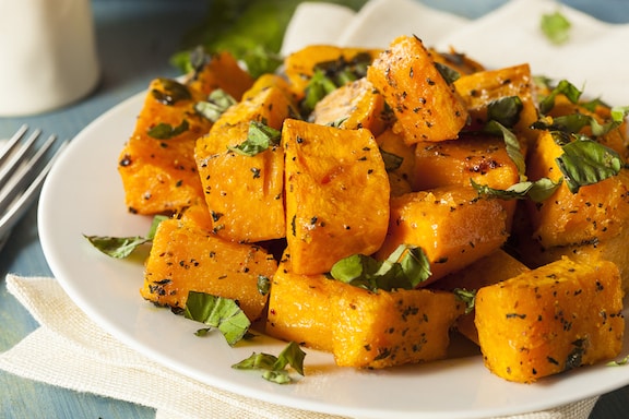 Soy and Maple-Glazed Winter Squash