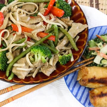 Seitan Chow Fun Noodles