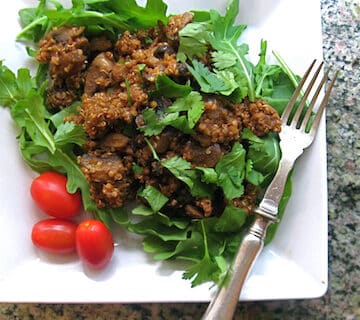 Smoky Quinoa with Mushrooms