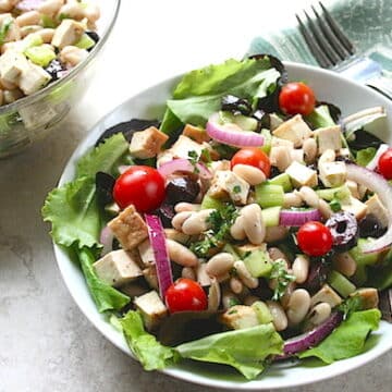 Tofu and White Bean Salad