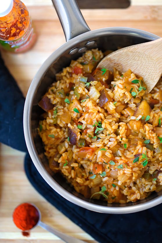 Cajun "dirty rice" — vegan recipe