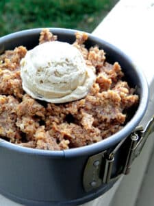 Warm Apple-Walnut Cobbler