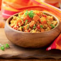 Bulgur with sweet potatoes