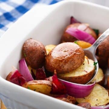 Roasted potatoes and onions recipe